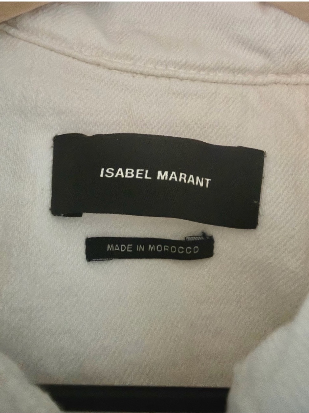 Isabel Marant Rena White Eyelet Embroidered Denim Jacket FR 38 US 6 - Picture 6 of 8